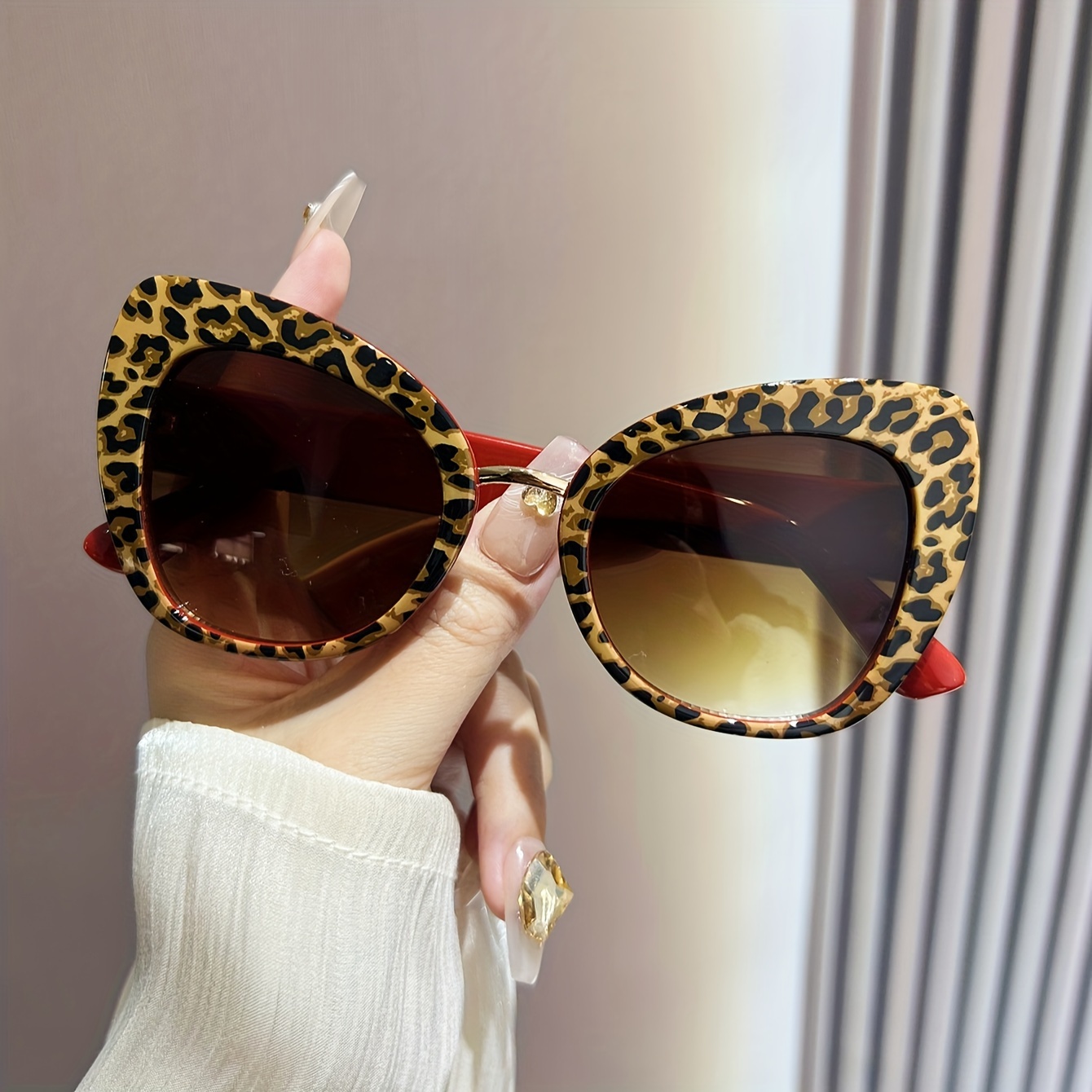 

Cat Eye Eyeglasses Leopard Style Eyeglasses Anti Glare Sun Shades For Decoration Driving Beach