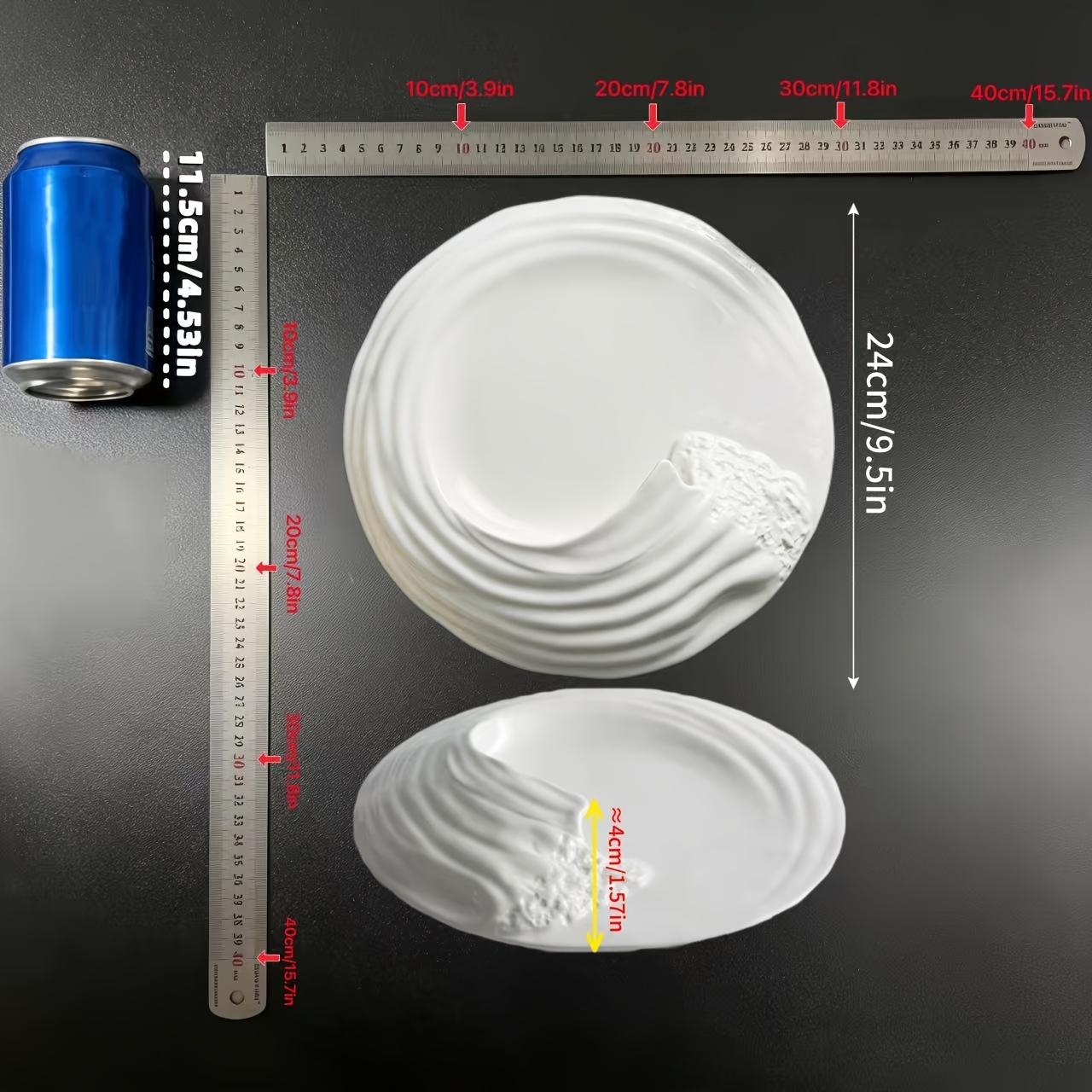Upgraded version, purchased product, high-end restaurant-specific, wave-shaped artistic dishware, dim sum plate, plating, restaurant specialty, irregular Western-style white ceramic plate, premium feel, porcelain dinner plate, creative soup and pasta plate, light luxury ceramics, Christmas, Hanukkah, Thanksgiving gift
