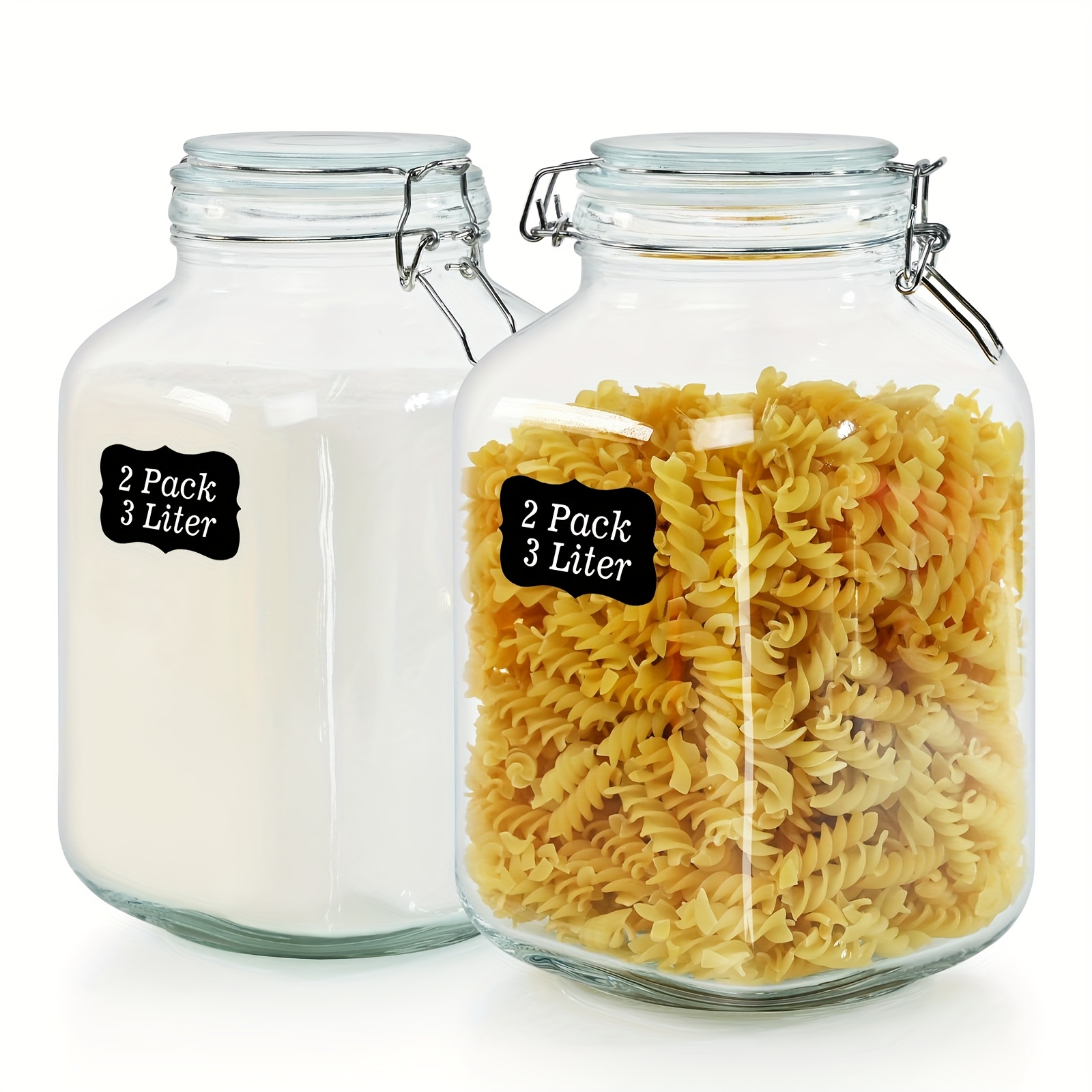 

2pcs 106 Oz - Reusable Round Storage Containers For , , , Pasta, Multipurpose ,