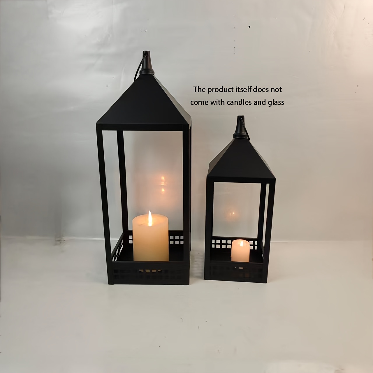 Image of (this Product Does Not Glass Candles) 2pcs Candle Holder Stands Modern And Minimalist Home Decor Ornaments Suitable For Gardens Living Rooms Indoor And Outdoor Parties Weddings And