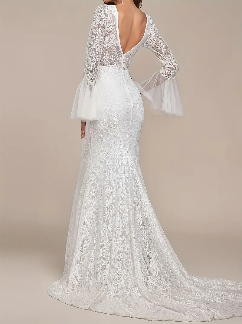 New Lace Stitching Mesh Women'S Long-Sleeved Dress Gorgeous Elegant Prom Party Dress * High Waist Women'S Long Dress Evening Dress Wedding Dress Wedding Dress Guest Clothing * Festival Anniversary ... New Lace Stitching Mesh Women'S Long-Sleeved Dress Gorgeous Elegant Prom Party Dress * High Waist Women'S Long Dress Evening Dress Wedding Dress Wedding Dress Guest Clothing * Festival Anniversary ...