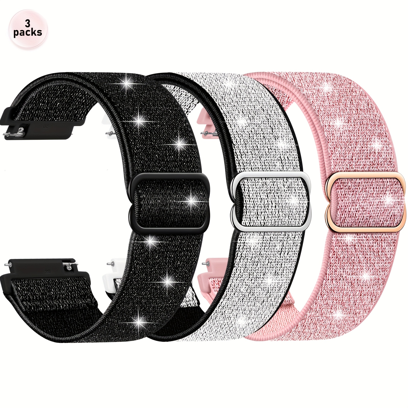 E-shop Dehnbare Armbänder Kompatibel mit für Samsung für Galaxy Watch 7 6 5 4 FE Armband 40mm 44mm 45mm/Watch 6 4 Classic 4 42mm 46mm 43mm 47mm/Active