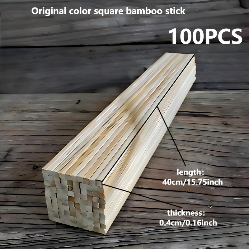 

4mm Thickness, 40cm Length, Original Bamboo Sticks