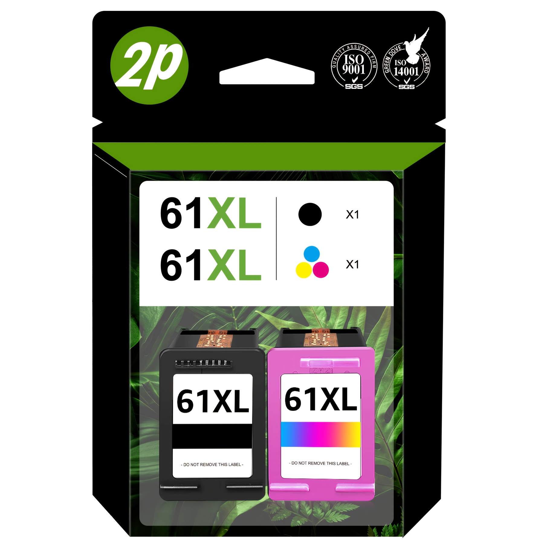 

61xl Ink Cartridge Replacement For 61 61 Xl Black & Works With 4500 5530 4501 4502 4630 4635 4632 2541 2542 Printers 2-pack