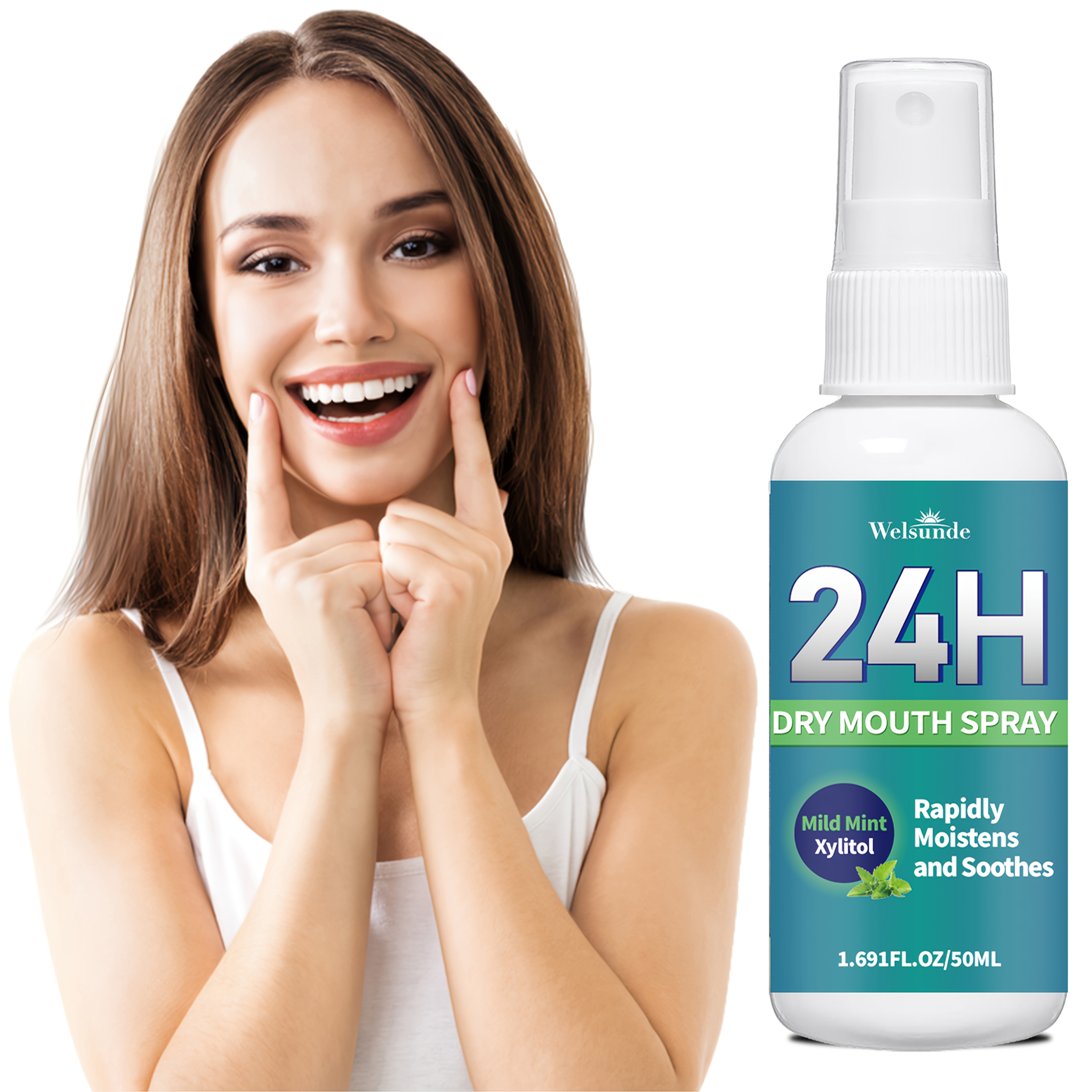 Image of 24h Spray - Instantly Soothes And For Breath With A Taste, With Xylitol And , Compact Portable Spray For Fresh And , No Oral Irritation, For Daily Oral Care