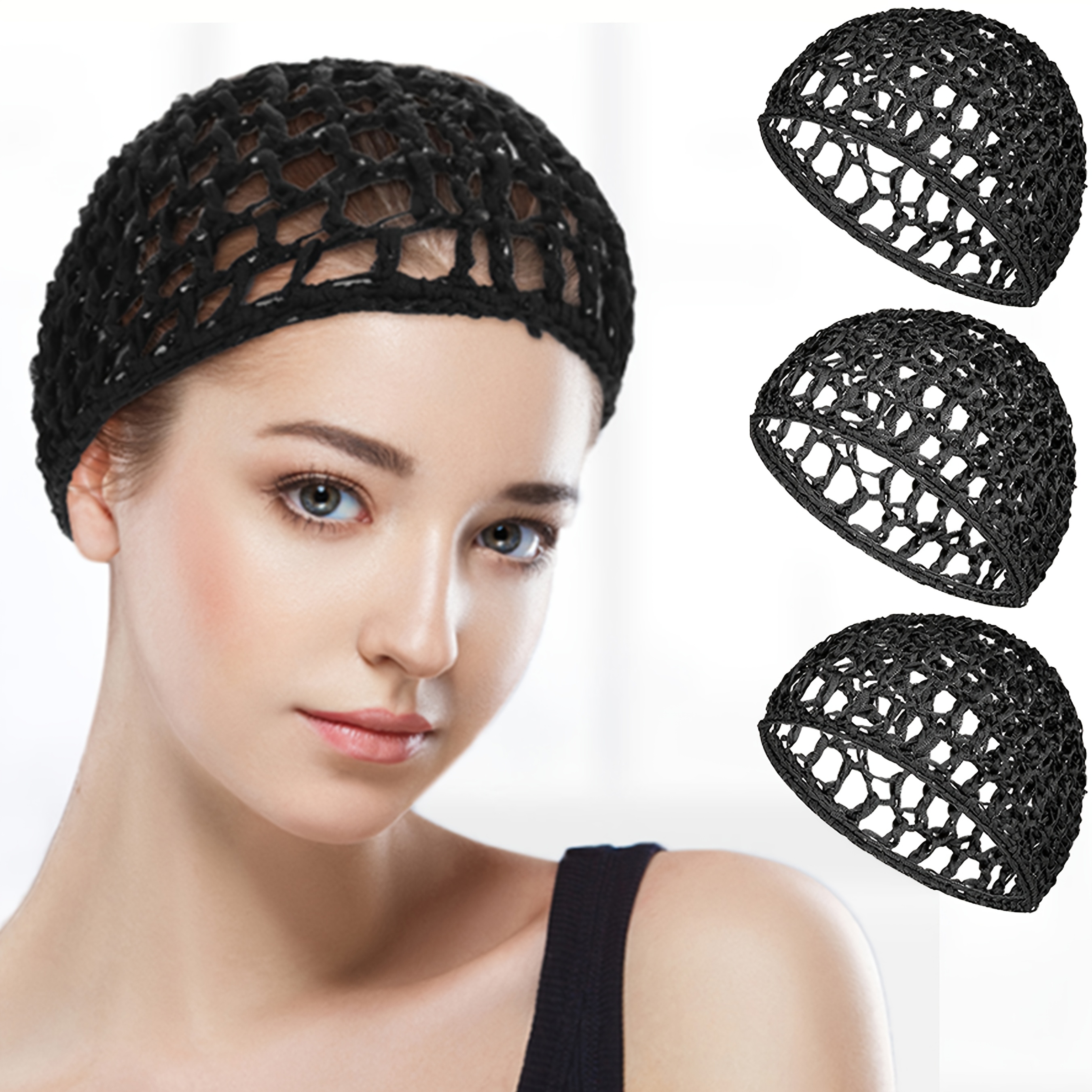 3/5/8 piezas redes cabello gorros dormir fundas peluca Temu Uruguay