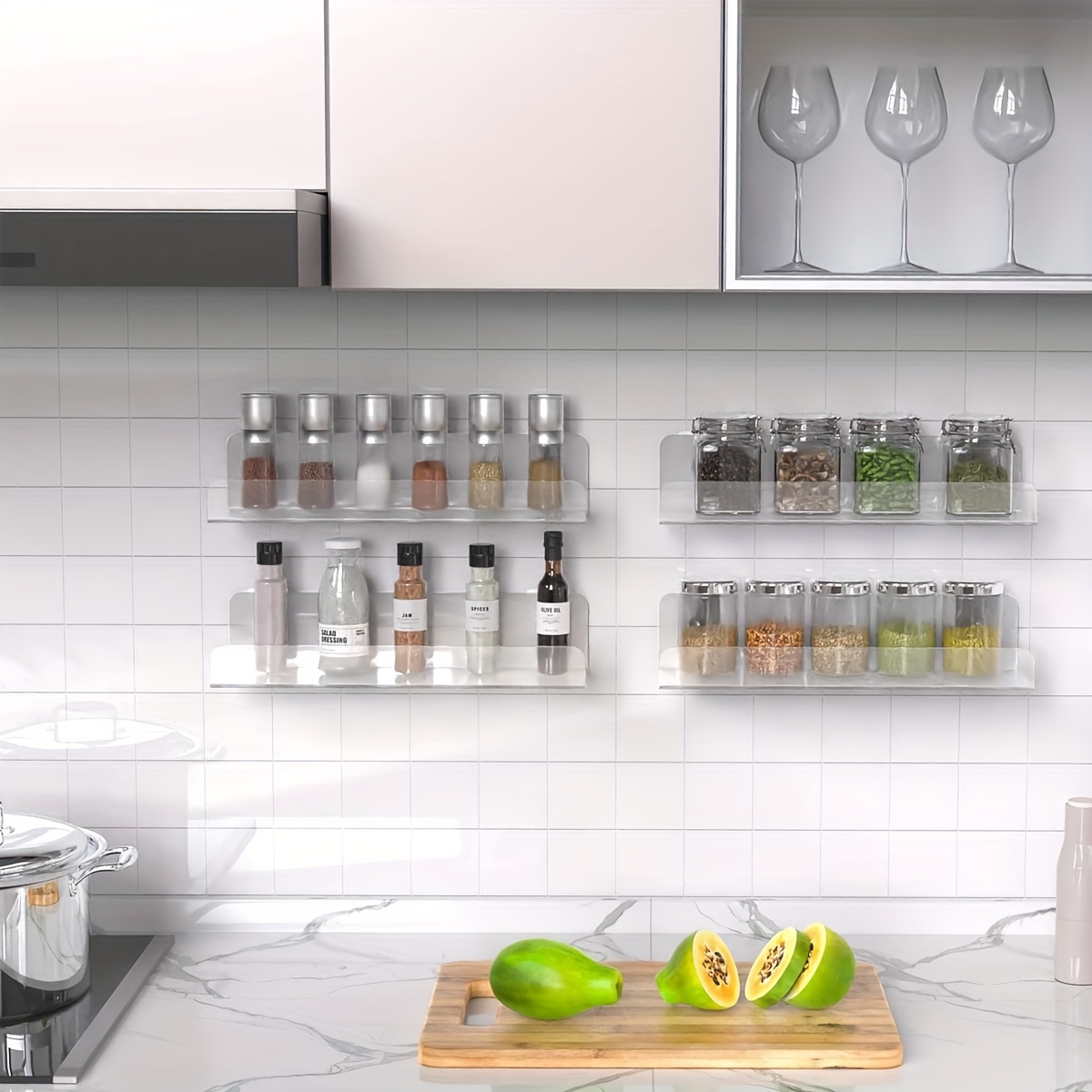 Estantes De Acrílico Transparente De 11.5 Pulgadas, 34 Pulgadas De