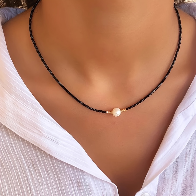 Freshwater Pearl Multicolored Rice Bead Necklace