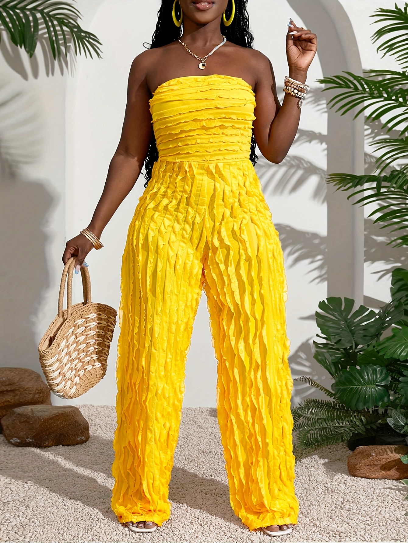 ロンパース・カバーオール house on the hill Jumpsuit yellow ロンパース・カバーオール house on the hill Jumpsuit yellow