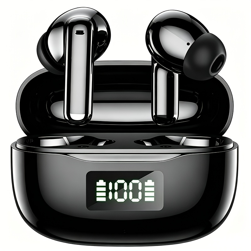 Wireless Wireless 5.4 Earbuds, Enc Noise Cancelling, 40h Playtime Hifi Sports Headphones For Iphone