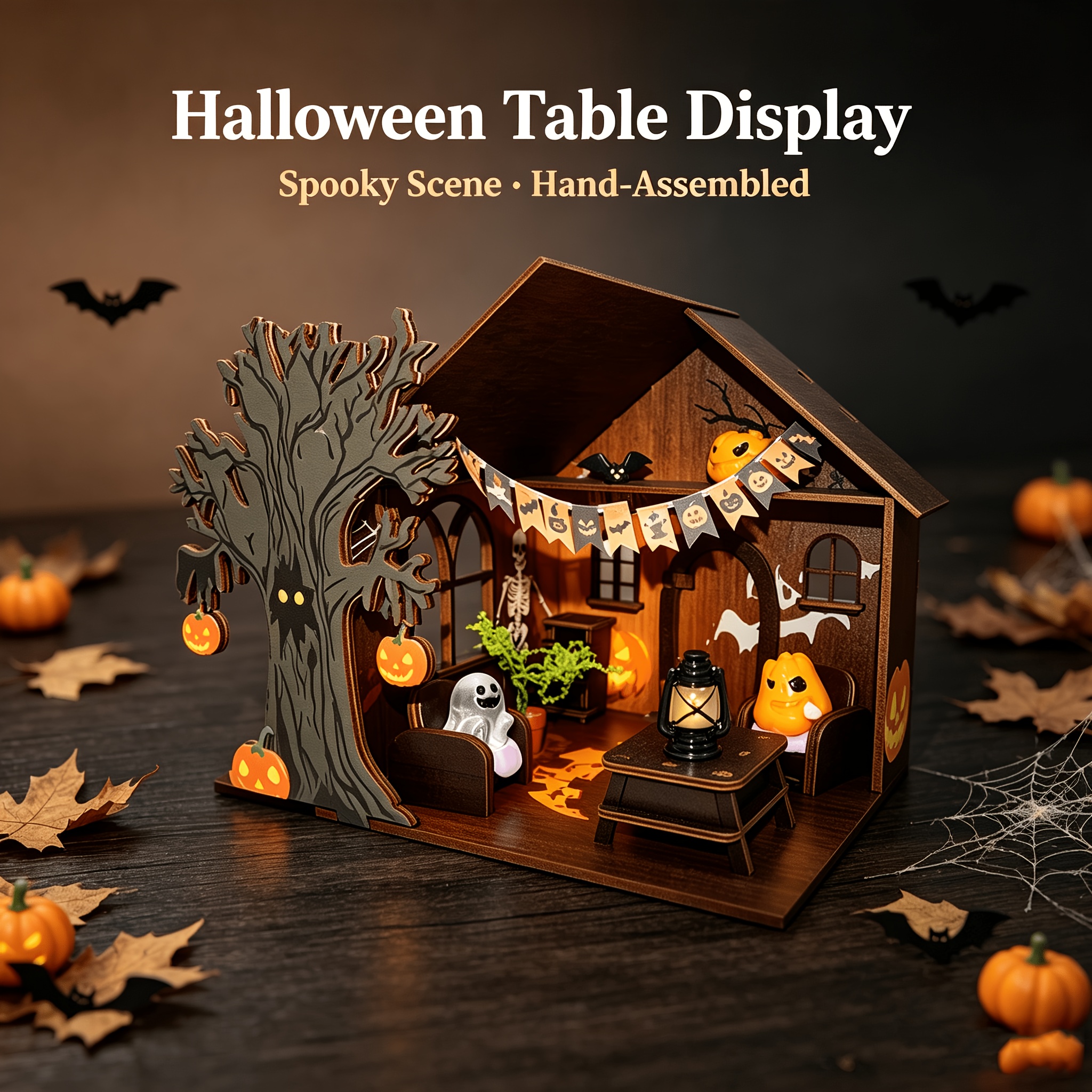 Dream Halloween Hut, 3D Wooden House Kit