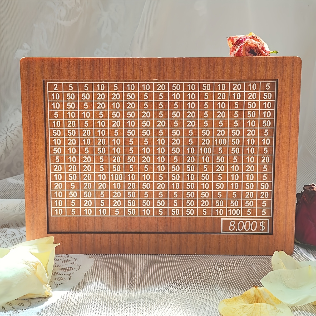 tirelire en bois de qualité maison 10 000 $ compteur tirelire cadeau en bois Détails du produit 8