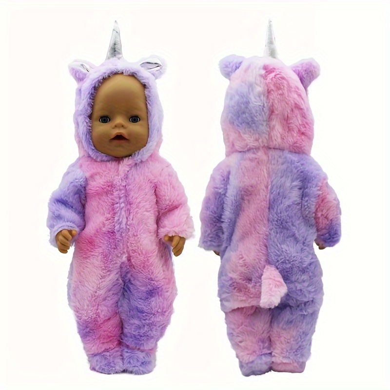 Plush Jumpsuit Doll Clothes Fit For 43cm/17inch Doll, Not Doll