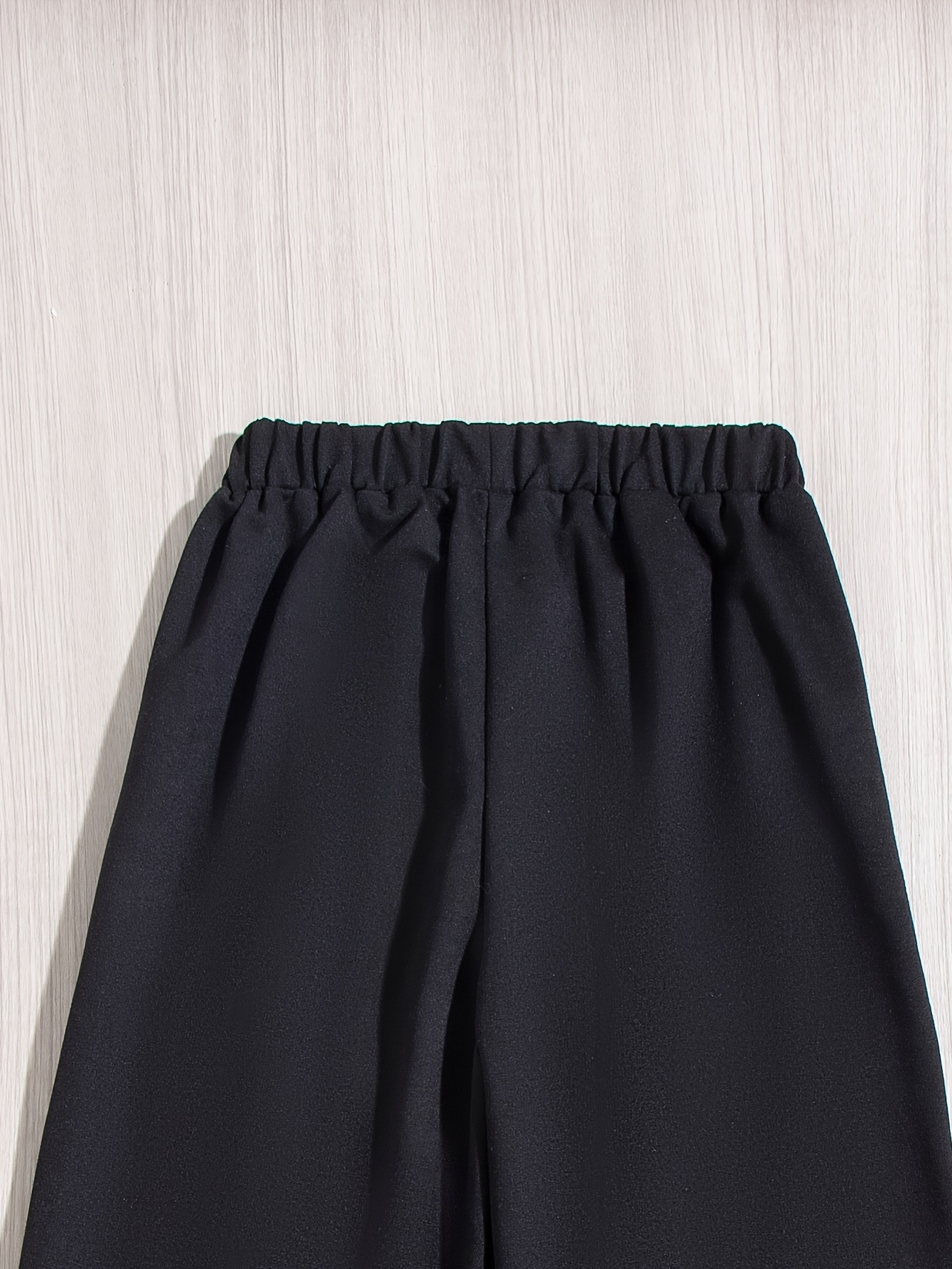 Loose Fit High Waist Pants - Black - Kids