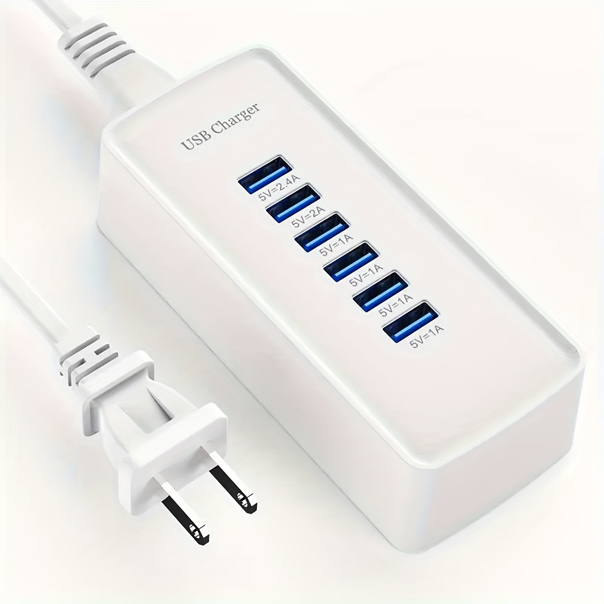 

30w 6ports Usb Charger 5v2.4a Phone Pad 6- Usb Charge Charger Source Usb Charging Usb Adapter For Smartphones, Tablet And