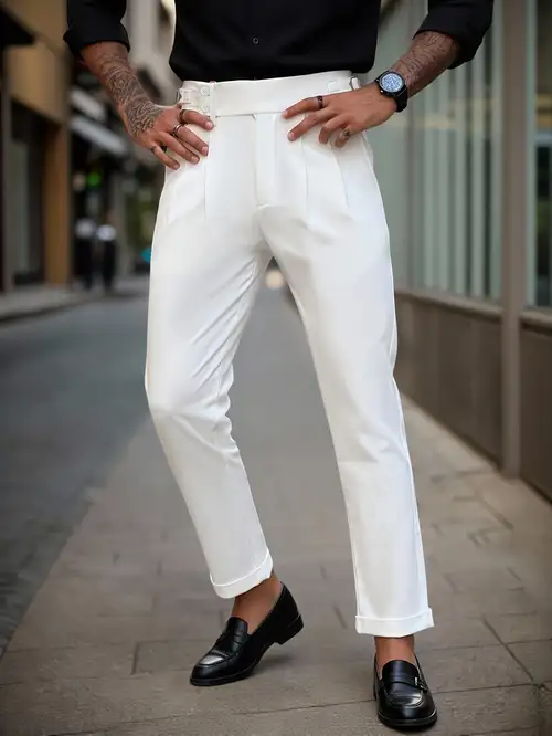 white casual dress pants Women's Back In Stock White