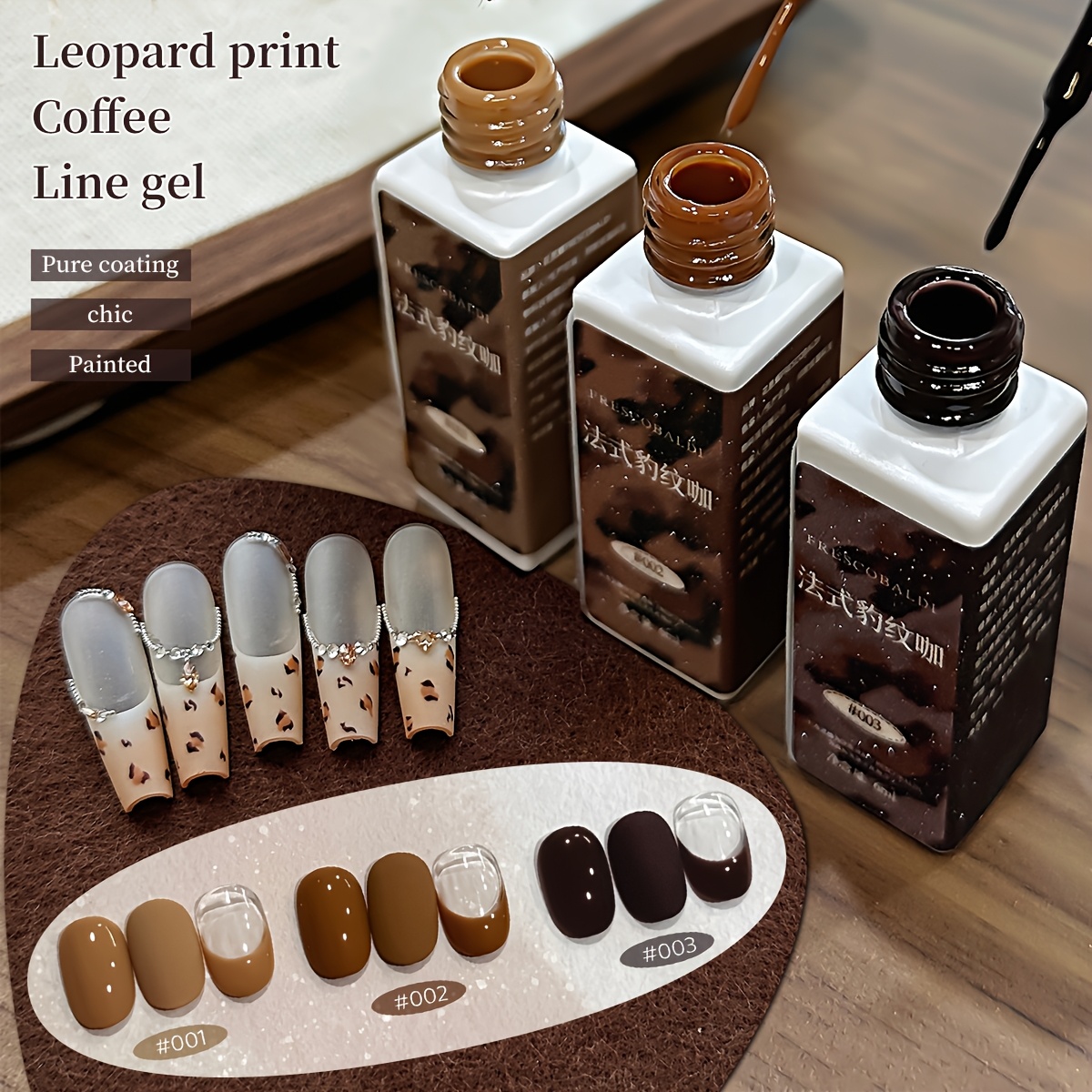 Image of 3-color French Gel Polish Set Suitable For Women - Salon-quality Chip-resistant Ombre Polish With / , Long-lasting Gel Formula For Manicure, For Parties, Weddings, Diy Gifts (/korean Style)