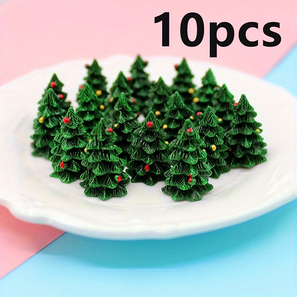 

1 Set, Resin Decorative Figurines, Diy Craft Accessories For Christmas Tree, Room Decor, Home Decor