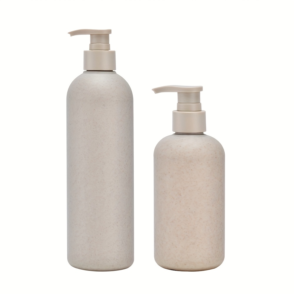 TEMU 1 Set/2pcs Pack Of 250ml And 500ml Travel Bottle Set, Minimalist Style Plastic Dispenser Bottle Combo, Simple Manual Soap Dispenser, Countertop