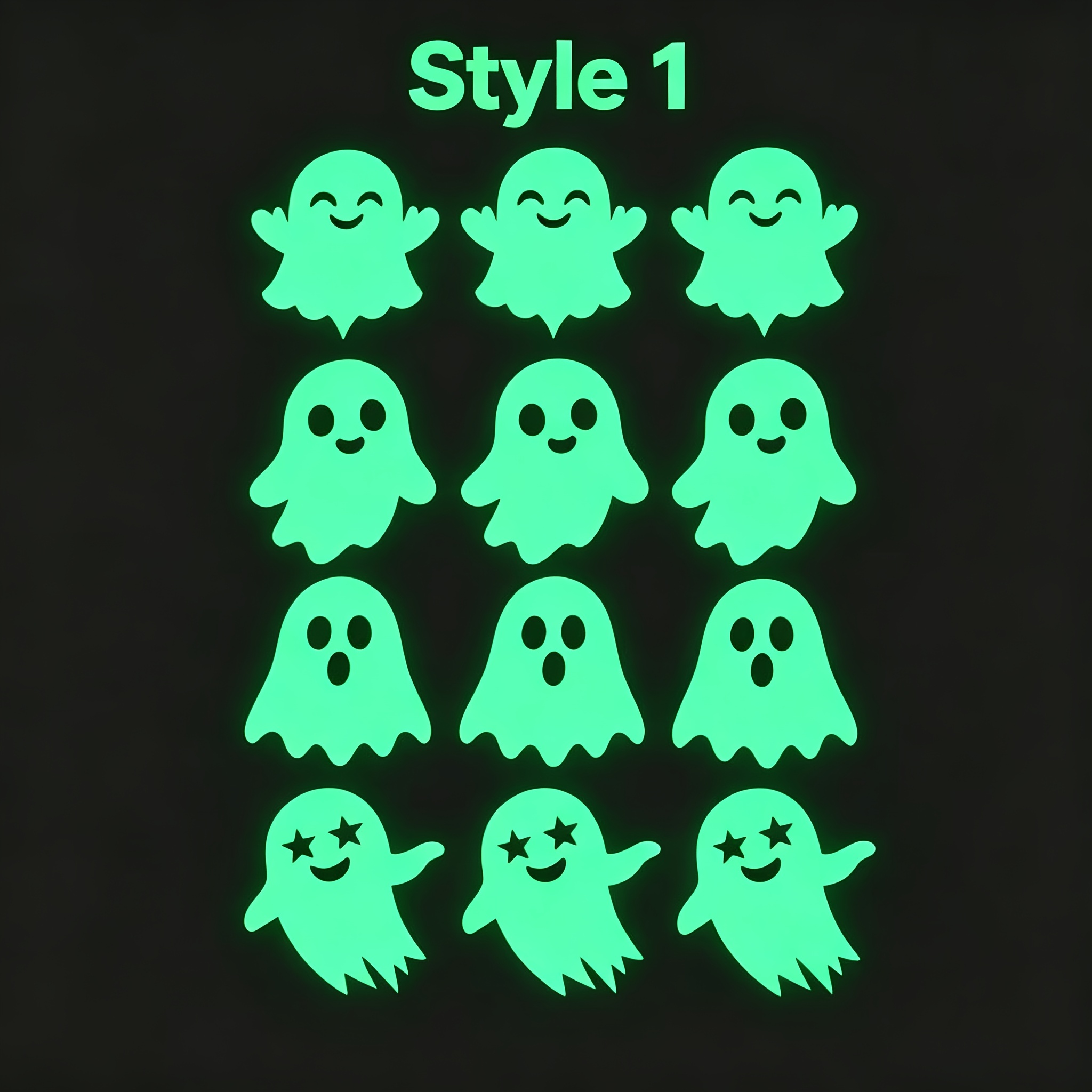 TEMU Pegatinas fluorescentes que en , pegatinas decorativas creativas de Halloween, pegatinas para paneles de interruptores, pegatinas decorativas
