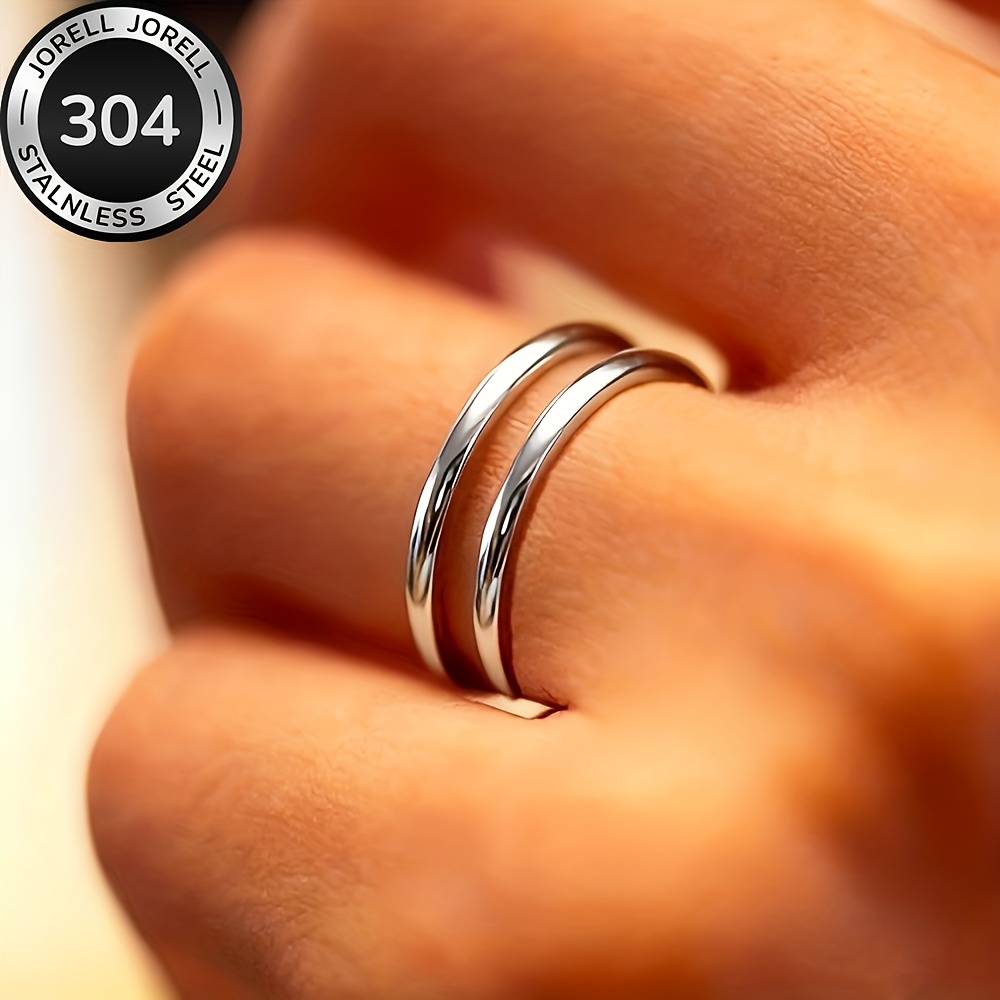 E-shop Hochwertiger Edelstahl-Offenring, Hypoallergen, Verblassungsresistent, Bequem Vielseitig, Einfach Elegant, für den oder Partys, Stilvoller