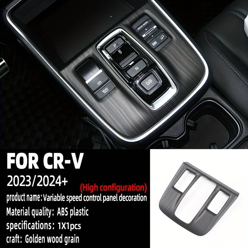 Upgrade Your 2024 Honda Accord With This Matte Black Carbon Fiber Gear Shift Panel Cover