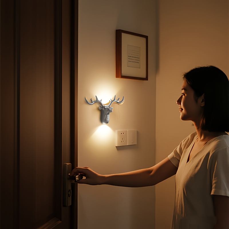 Creative USB Rechargeable Wall Lamp with Motion Sensor