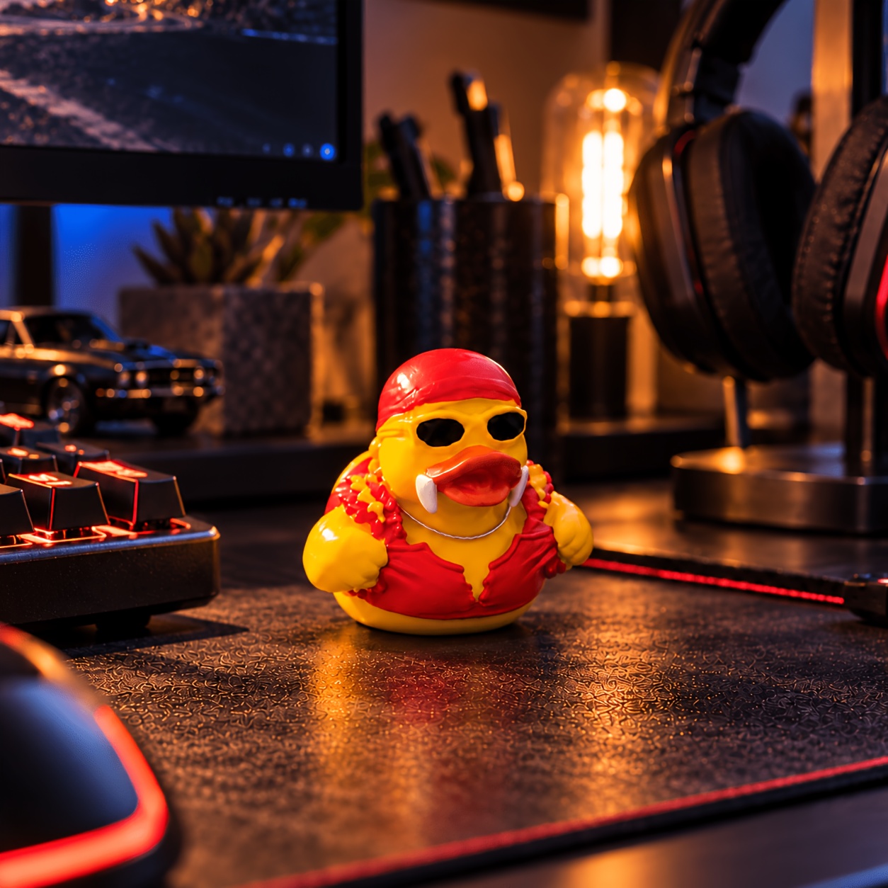 TEMU Boxing Series "trick-or-treat Duck" Is Meticulously From Resin. It Serves As An Decoration And Statue Ornament, Making It More Suitable As A