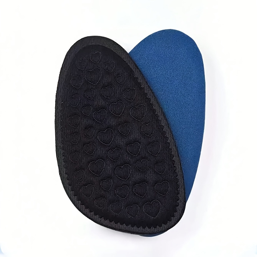 2/4pcs Soft Round-toe - Insole With Heart-shaped Cushioning Pad, Non-slip, Suitable For High Heels And Casual Shoes.