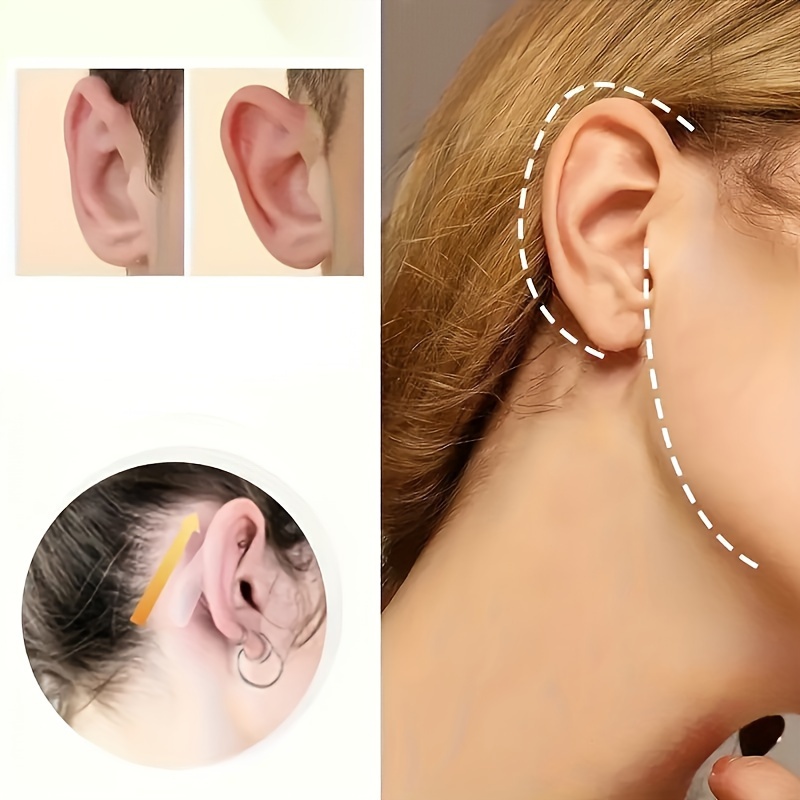 

4pcs Set, Transparent Elf Ear Plasters, Vertical Ear Stickers, Cosmetic Support For Ear Positioning, Face Slimming Correction Ear Tapes