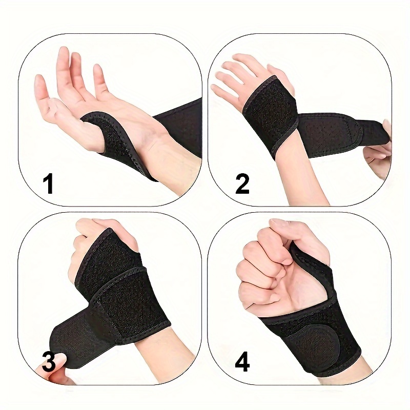 1pc versatile adjustable wrist brace     compression ideal for exercise support in fitness weightlifting   wrist stabilizer for men women details 3