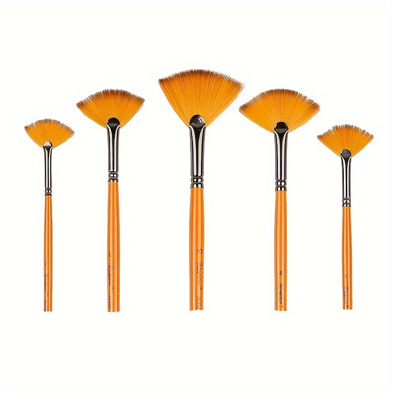 

1pc Pottery Soft Hair Fan-shaped Brush Good Water Absorption Diy Ceramic Large-area Coloring Brush Glaze Hydration Tool
