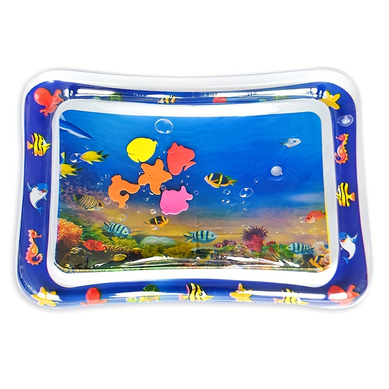 

1pc Tropical Fish Pat Pat Mat, Inflatable Patting Water Mat, Pvc Ocean Fish Water Mat