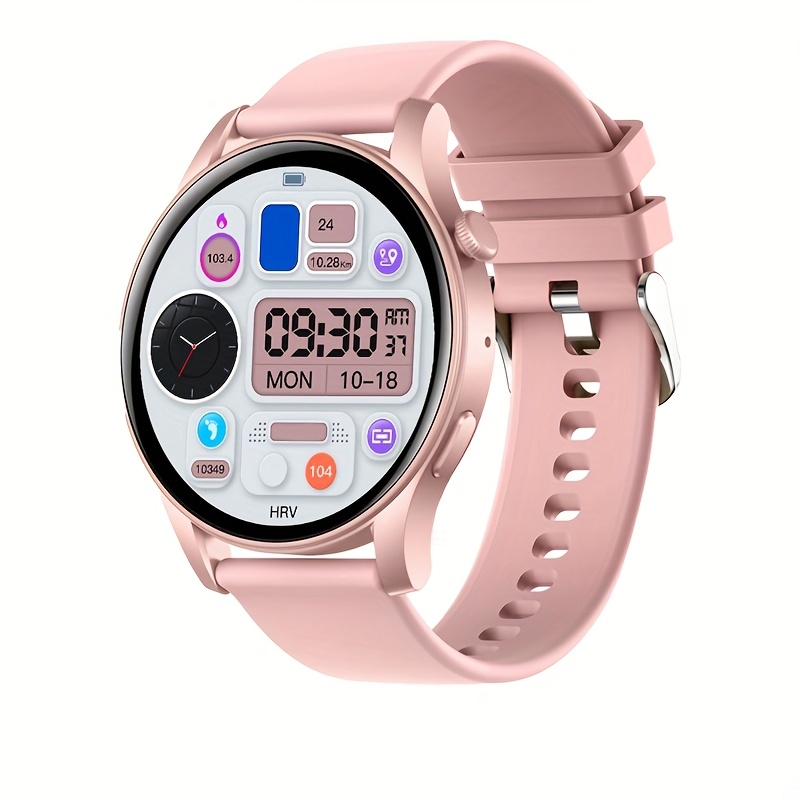 BezosMax 1.43-inch AMOLED Screen Smartwatch, Wireless Calling, 107 Sports Mode Options, Long Battery Life, Support for Multiple Languages, USB Charging, Silicone Strap, Durable Smartwatch, Ideal Gift.