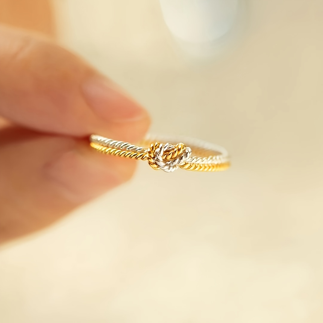 Adjustable Knot Promise Ring for Women
