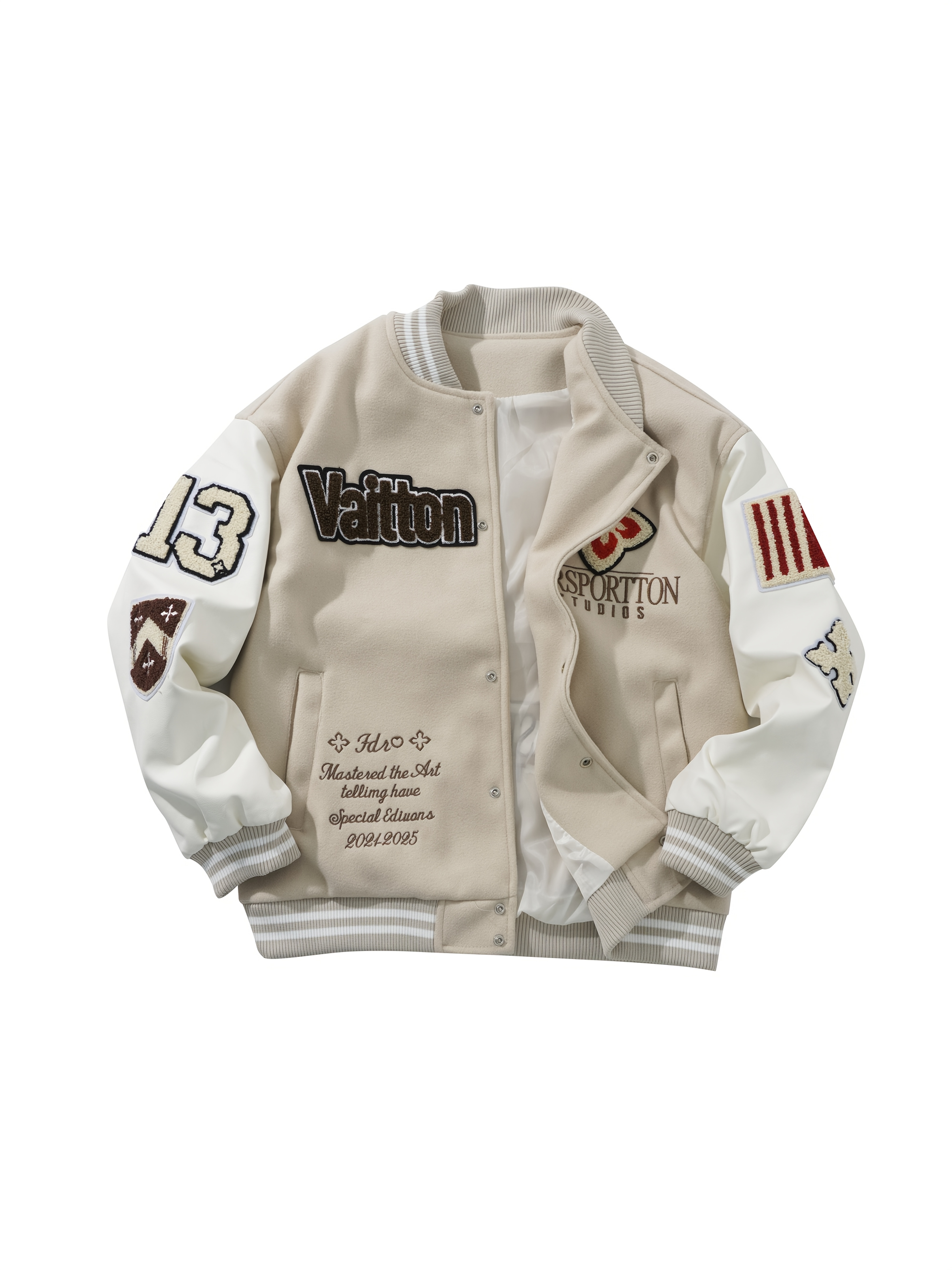 vaillton varsity jacket retro loose fit - Temu Canada