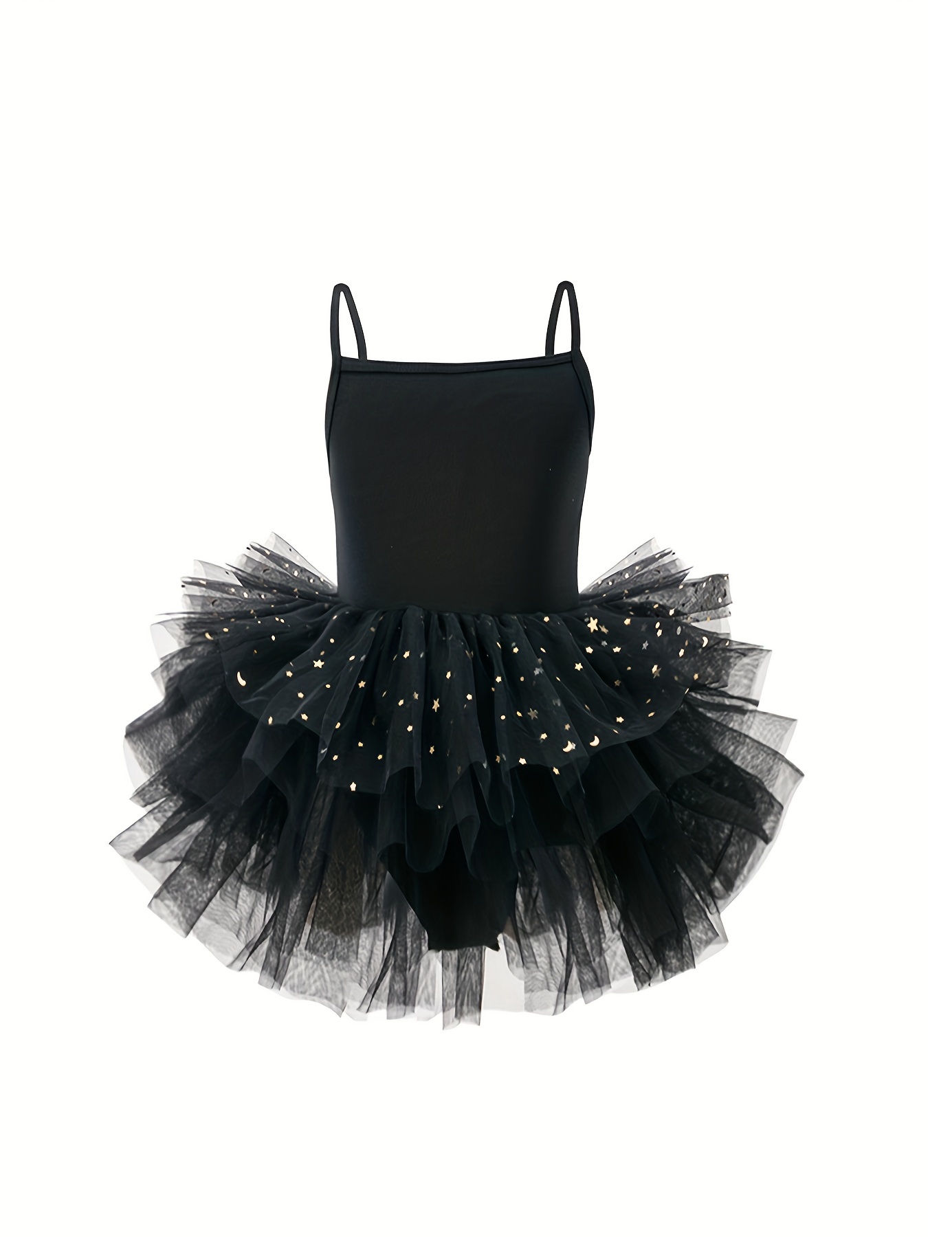 Girls' Sparkling Red Tutu Ballet Dress with Layered Tulle Skirt  Sleeveless Square Neck *-Length Dance for Ballet, Gymnastics Christmas  Parties,