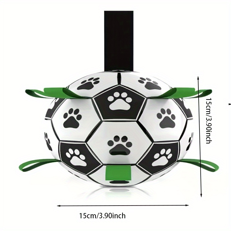 

Interactive Dog Soccer Ball Toy With , Bite-resistant Rubber Breed Sizes, Bell Inside, No Battery Needed - 1pc