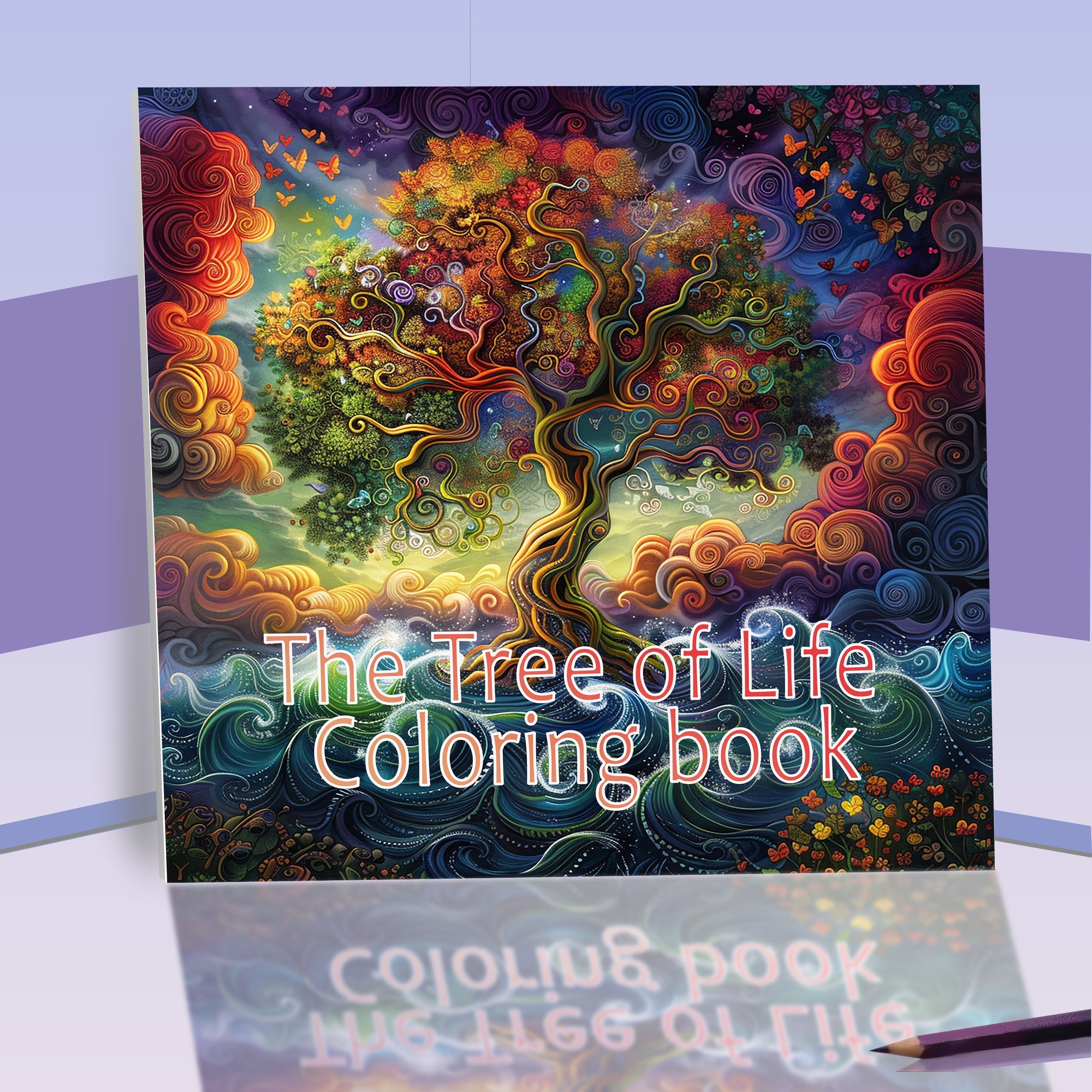 

Tree Of Life Coloring Book For Adults | 20-page Thick Paper Sketchbook | Gift For Artistic Expression & Relaxation | 18+ Years