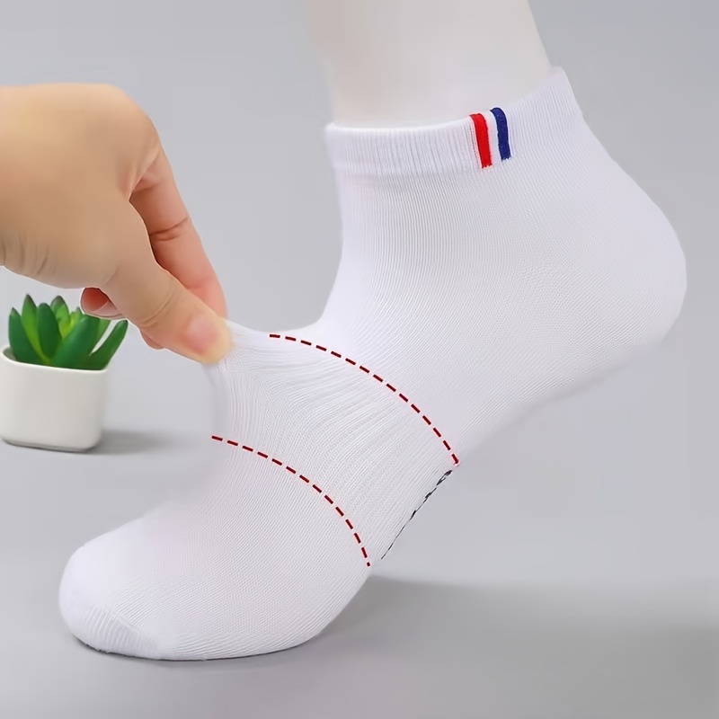 Men's Casual Fashion Letter Print Breathable Sports No-Show Socks for All Seasons, 5/10/20 Pairs, Trainer Socks Women, Sports Socks Women, High Quality Socks For Men, Athletic Socks Mens, Mens Ancle Socks For Men, Workout Socks, Casual Wear, Trendy Socks, Stylish Socks, Soft Material, Hand Wash Only, Lightweight Socks, Performance Socks, Daily Wearers, Gym Enthusiasts