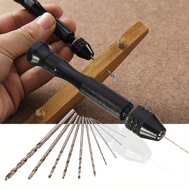 

62pcs Hand Drill Tool Set, Jewelry Drill Resin Drill Mini Drill Hand Drill, For Jewelry Making Pin Vise Hand Drill Hand Drill For Resin Micro Drill Bit Mini Drill Set