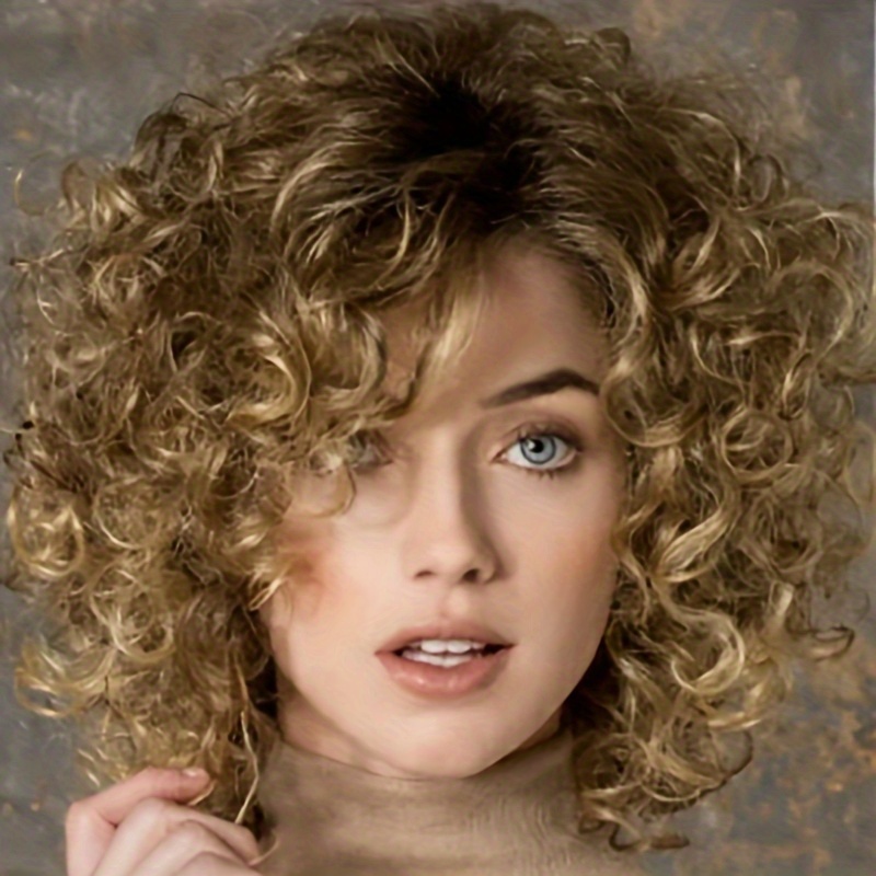 

Ladies Fashion Wig: Short & Blonde Hairpiece, 130% Density, , Suitable For All