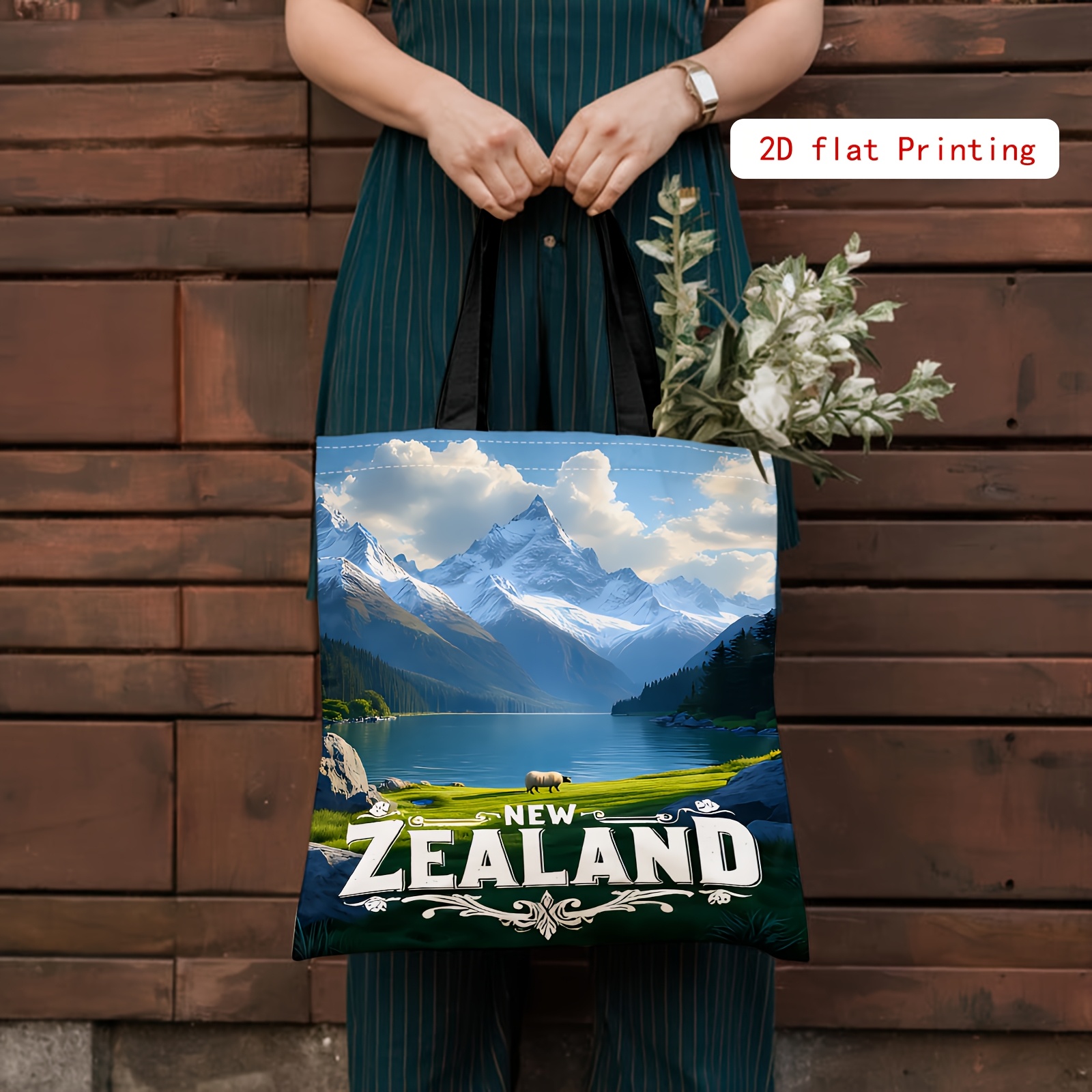 TEMU Landscape Print Shoulder Bag, Shoulder Bag, Women's Fashion Backpack, Suitable For Daily , , And