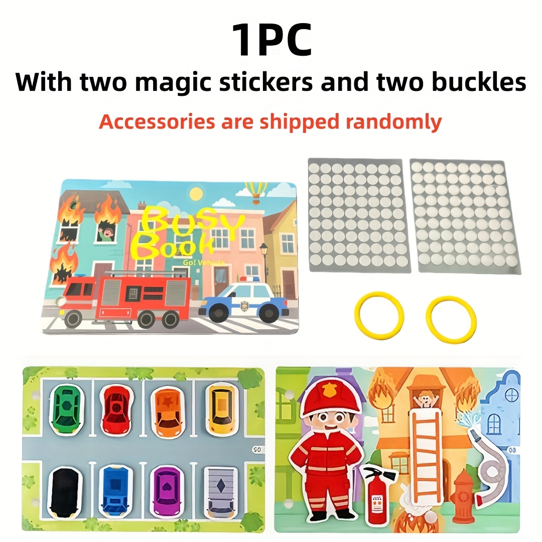 Image of 14 Pages, Transportation Quiet Book, Puzzle Toy Quiet Book, Multiple Themes, Ideal Birthday Gifts, Halloween Gifts, Etc (random Shipment)