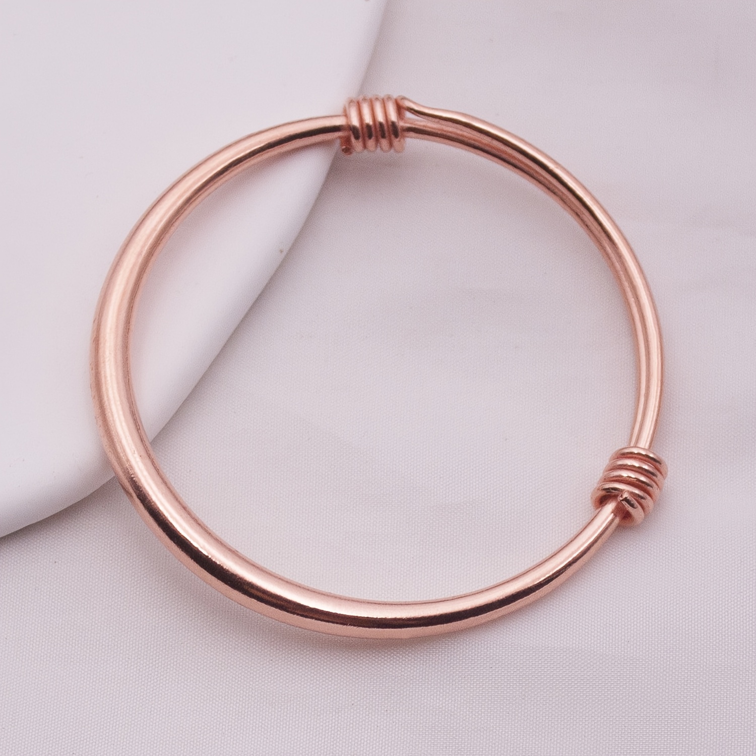TEMU 1pc Pulsera para mujer, Pulsera ajustable para mujer con cierre de actividad, Cobre puro sin recubrimiento, Adecuada para uso diario y regalo de