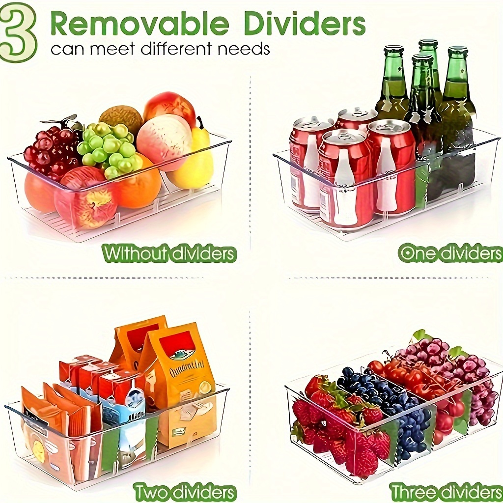 Lot De 2 Boîtes De Rangement Plastique Transparentes Empilables – Avec Poignée Amovible | Mini Organisateur Pour Bijoux, Snacks, Accessoires