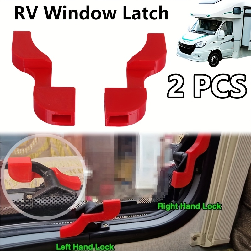 2pcs Rv Window Security Latch Set For Rvs, Sides-effortlessly Secure Your Windows