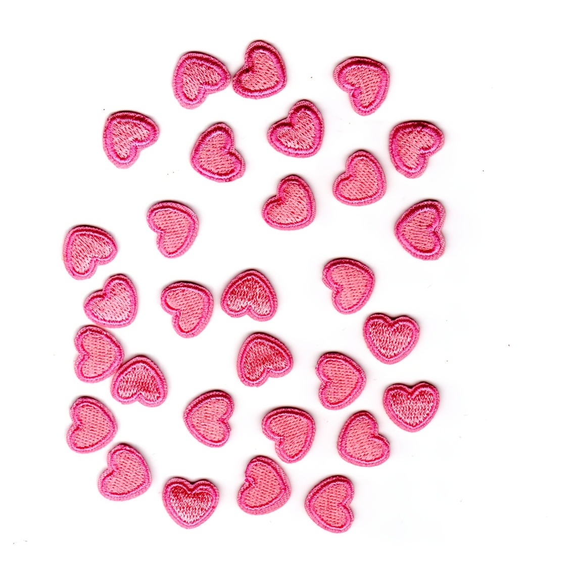 TEMU 30pcs Autocollants en Tissu Brodés Motif Cœur Rose , Patchs Décoratifs à Repasser/Coudre, Adaptés pour Vêtements, Sacs, Chaussures, Chapeaux,