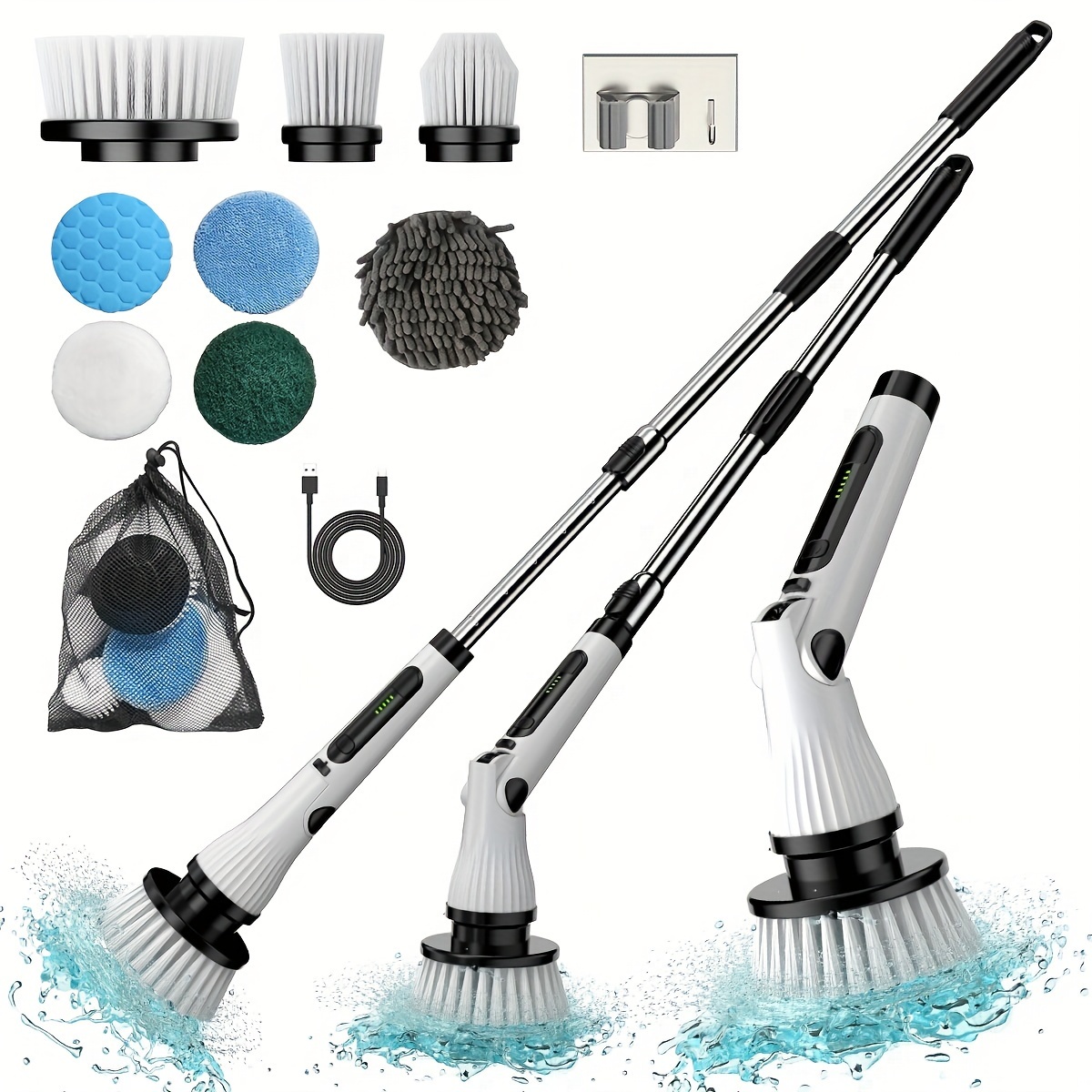 

Cleaning , Cleaning 8 Replaceable And 2-, Retractable , Cleaning For Bathroom, , Tub, , ,