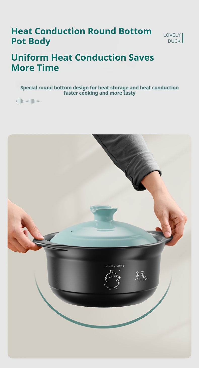 a ceramic stew pot with lid ceramic casserole high temperature and heat resistant specialised domestic gas heated cookware   kitchens parties and home use details 2